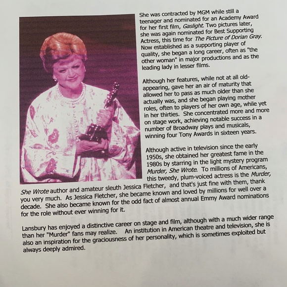 Angela Lansbury Academy Awards dress - Picture 1 of 6